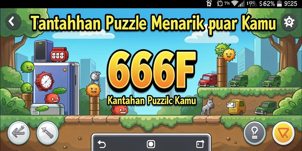 Gameplay 666F menunjukkan tantangan Puzzle yang menarik dan seru.