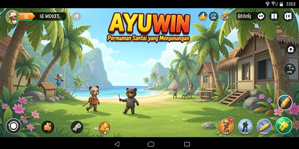 Tangkapan layar gameplay <strong>AYUWIN</strong> menunjukkan pengalaman santai dan menyenangkan.