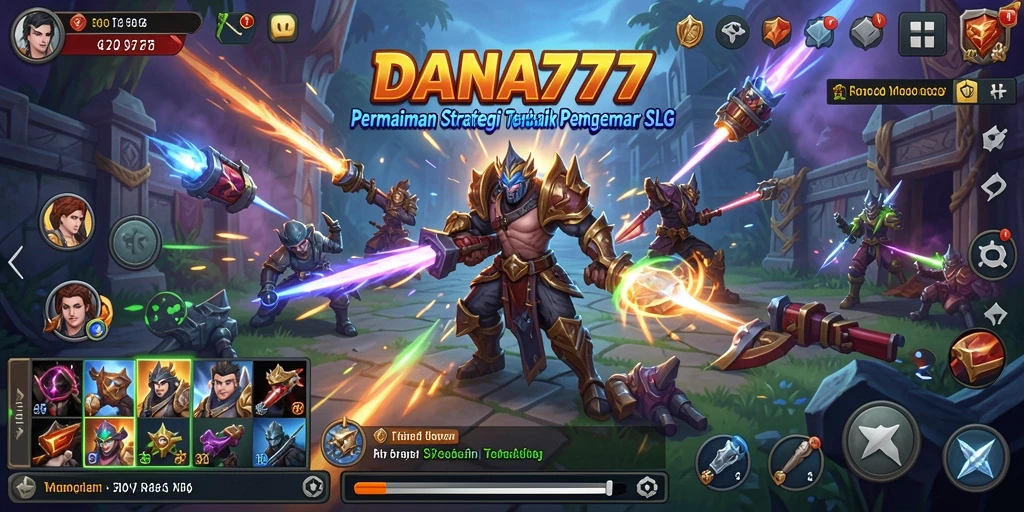 Screenshot dari gameplay DANA777 yang menampilkan pertarungan dan strategi.