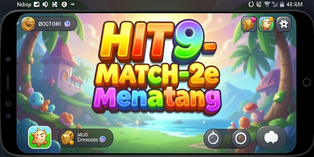 Tampilan screenshot menunjukkan gameplay seru dari HIT9 yang penuh warna.