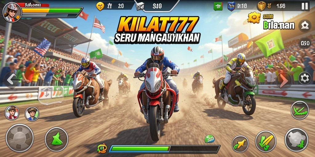 Tampilan dari gameplay balapan di KILAT77 yang mendebarkan.