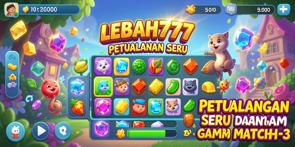 Screenshot gameplay LEBAH777 yang menampilkan keseruan mencocokkan bola.