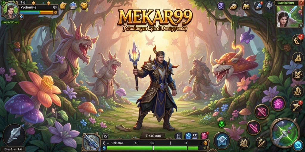 Tangkapan layar dari gameplay seru MEKAR99 dengan aksi pertarungan epik.