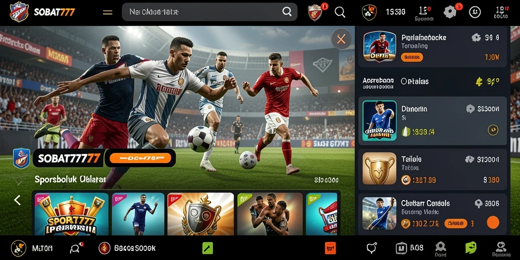 Gameplay SOBAT777 yang dinamis dan interaktif untuk taruhan olahraga.