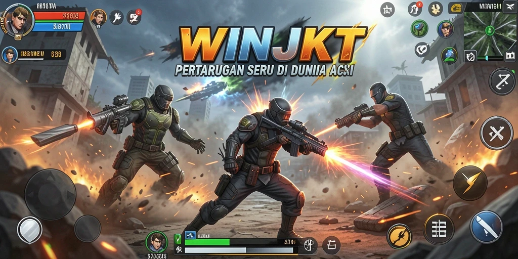 Screenshot gameplay WINJKT yang menunjukkan aksi menegangkan.