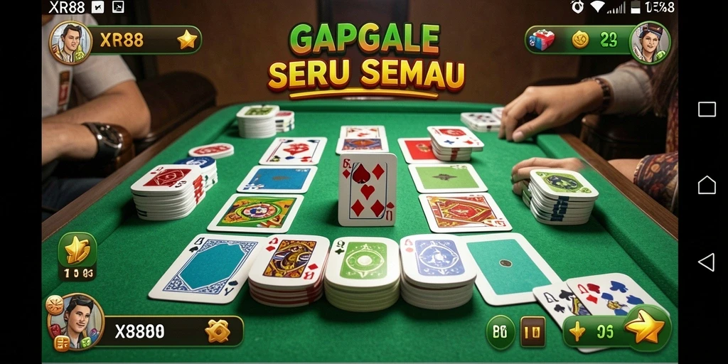 Screenshot gameplay Gaple seru di XR88