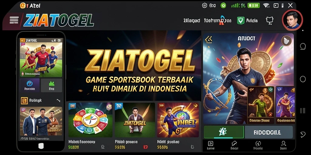 Tampilan gameplay ZIATOGEL yang menarik saat taruhan olahraga.